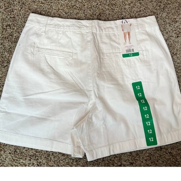 Gloria Vanderbilt Women's Chino Shorts, NWT, Size 12, White, Cotton, 5" inseam - Picture 4 of 8
